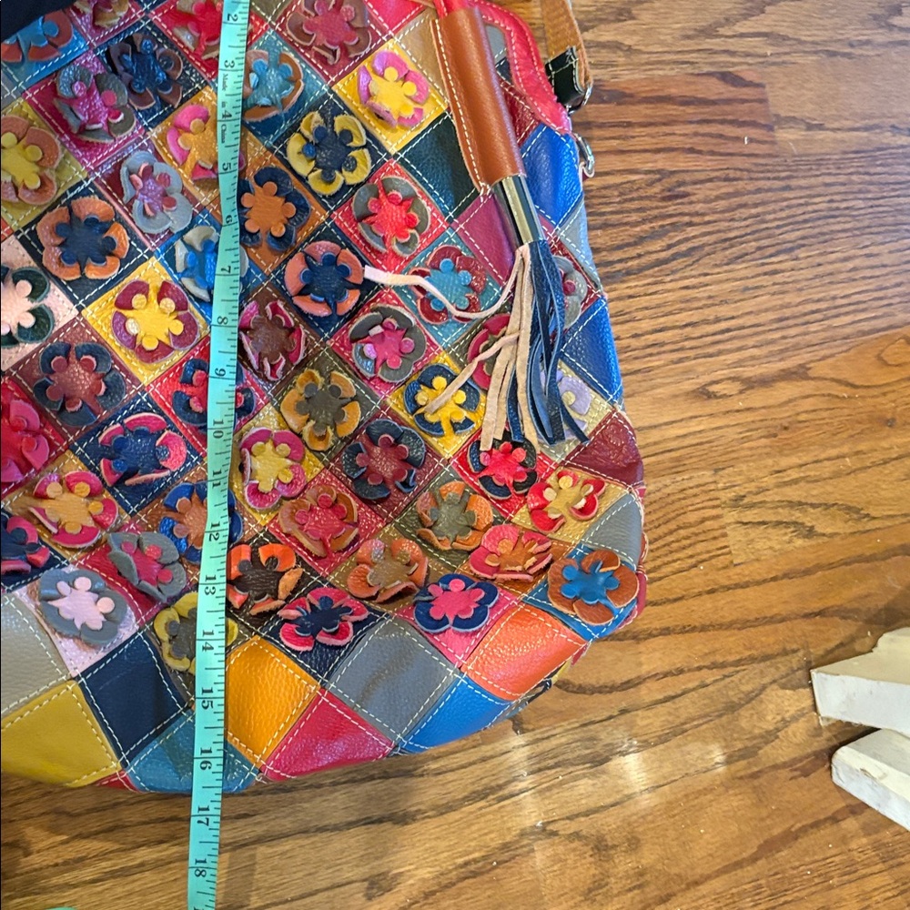 Colorful Patchwork Tote Bag - Picture 6 of 8